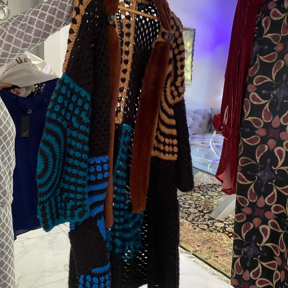 Handmade, Crochet Long Coat